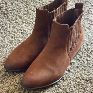Brown Suede Ankle Boots